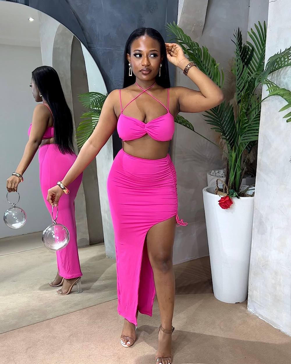 Beautiful Two Piece Crop Top Pants Set Dress for Women in Lekki - Clothing,  Dales Store Ng