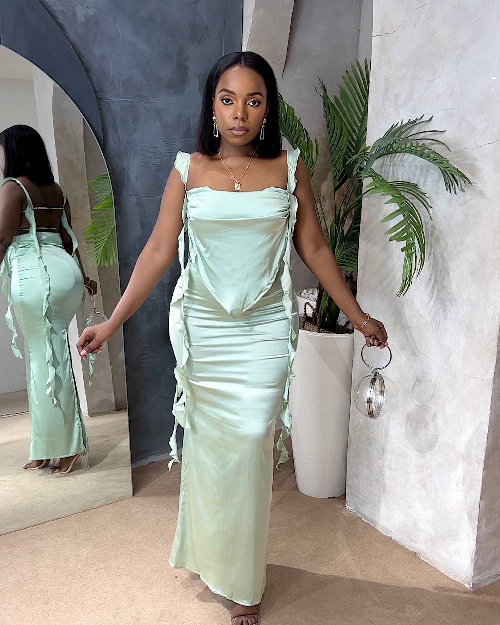 Tessa Mint Maxi Dress